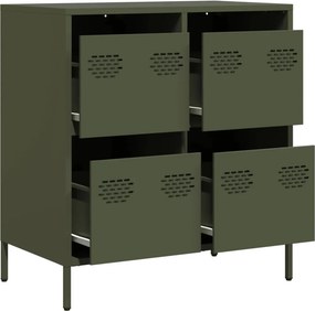 vidaXL Ντουλάπι Λαδί 68x39x73,5 εκ. από Χάλυβα Ψυχρής Έλασης