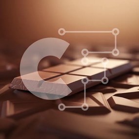 Σετ των 2 Intra Συλλεκτικό Ξύλινο Παζλ Plywood 4mm - Μπάρα σοκολάτας σε φόντο με υφή Σε Ξύλινο Κουτί - Διαστάσεις: 10x10 cm – 25 κομμάτια