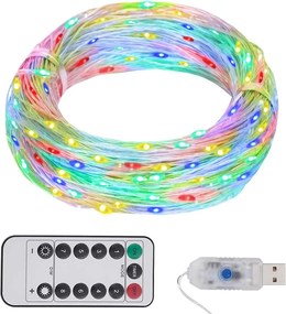 vidaXL Φωτάκια με 150 LED Πολύχρωμα 15 μ.