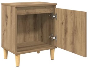 vidaXL Κομοδίνο artisan δρυς 40 x 30 x 50 cm Επεξεργασμένο ξύλο