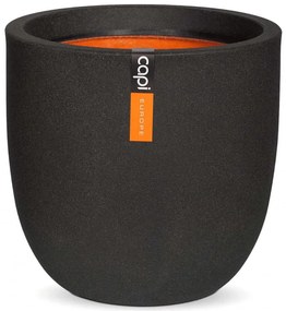 Capi Γλάστρα Οβάλ Urban Smooth Μαύρη 35 x 34 εκ. KBL932