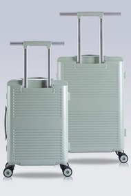 Stewehome Σετ 2 τεμαχίων βαλίτσες καμπίνας και μεσαίου μεγέθους από πολυκαρβονικό με θύρες φόρτισης USB και