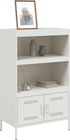 vidaXL Ραφιέρα Λευκή 68x39x113 εκ. από Ατσάλι