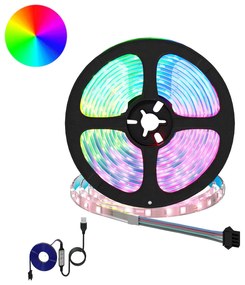 vidaXL Λωρίδα LED 2 pcs Μαύρο και Διαφανές 4700 χιλ