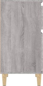 vidaXL Κομοδίνο Γκρι Sonoma 40x35x70 εκ.