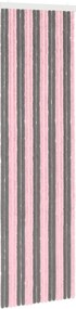 vidaXL Κουρτίνα εντόμων Chenille Ασημί Γκρι και Ροζ 56 x 200 cm