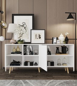 Κονσόλα Λευκό FLEDAS 180x45x80