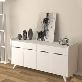 Μπουφές Sila Megapap χρώμα λευκό 140x45x72εκ.