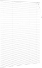 vidaXL Βενετσιάνικη Σκίαση Λευκός 213 x 150 εκ 25 mm PVC