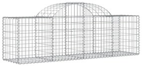 vidaXL Συρματοκιβώτια Τοξωτά 18 τεμ. 200x50x60/80 εκ. Γαλβαν. Ατσάλι