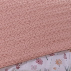 Κουβέρτα Πικέ Μονή (160x240) Nef-Nef Homeware Cool Salmon