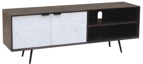 Τηλεόραση DKD Home Decor Σκούρο καφέ 140 x 35 x 50 cm Ξύλο από Μάνγκο