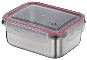 Φαγητοδοχείο 1001662800 1Lt-14x18,5x7,5cm Από Ανοξείδωτο Ατσάλι Silver Kuchenprofi Stainless Steel