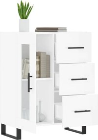 vidaXL Ντουλάπι Γυαλιστερό Λευκό 69,5x34x90 εκ. Επεξεργασμένο Ξύλο
