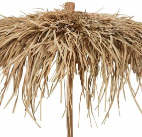 vidaXL Ομπρέλα 210 εκ. από Μπαμπού με Κάλυμμα από Φύλλα Μπανανιάς