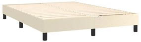 ΚΡΕΒΑΤΙ BOXSPRING ΜΕ ΣΤΡΩΜΑ ΚΡΕΜ 140X200ΕΚ. ΑΠΟ ΣΥΝΘΕΤΙΚΟ ΔΕΡΜΑ 3144263