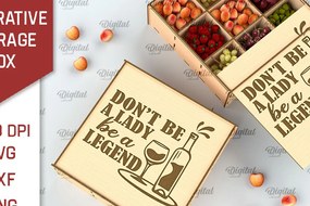 Σετ των 2 Intra απο ξύλο plywood 3mm-4mm πάχος Τρισδιάστατο διακοσμητικό κουτί αποθήκευσης Δίασταση 30x20 cm INTRAFABR-98044971