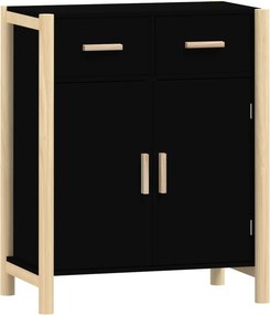 vidaXL Ντουλάπι Μαύρο 62 x 38 x 75 εκ. από Επεξεργασμένο Ξύλο