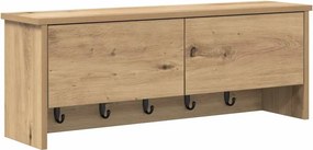 vidaXL Τοίχου Κρεμάστρα Artisan Oak 80 x 20 x 30 cm