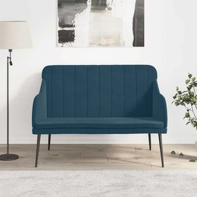 vidaXL Πάγκος Μπλε 110x76x80 εκ. Βελούδινος