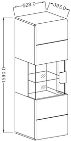 Κρεμαστή βιτρίνα Toldo 7-Anthraki - Fusiko