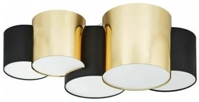 Φωτιστικό Οροφής MONA πεντάφωτο TK Lighting-3447-Μαύρο-Χρυσό 3447