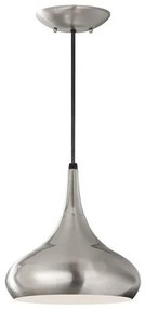 Κρεμαστό Φωτιστικό Οροφής 1xE27 Φ25cm Beso Elstead Lighting-FE-BESO-P-M-BS-Ασημί FE-BESO-P-M-BS