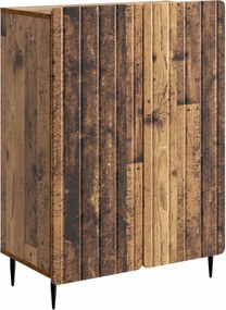 vidaXL Πλαϊνό γραφείο Παλαιωμένο ξύλο 66 x 34,5 x 92 εκ.