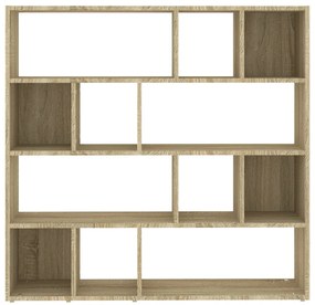 vidaXL Βιβλιοθήκη/Διαχωριστικό Χώρου Sonoma Δρυς 105 x 24 x 102 εκ.