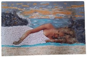 Πίνακας Χειροποίητος Decoupage Με Decofoam Γυναικεία Φιγούρα 51x1x33εκ. 19958-18