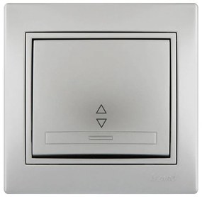 Lezard Διακόπτης A/R Ασημί Mira (Πλήρης) 701.1010105