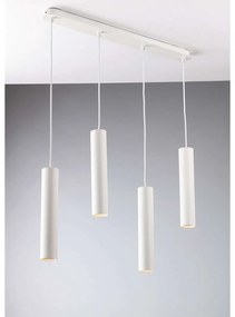 Φωτιστικό Οροφής - Ράγα  Fluke I-FLUKE-S4 BCO 4xGU10 68x200cm White Luce Ambiente Design Μέταλλο