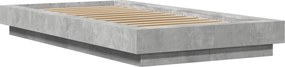 vidaXL Κρεβάτι δαπέδου Γκρι Σκυροδέματος 80 x 210 cm