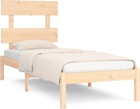 vidaXL Πλαίσιο Κρεβατιού 90 x 190 εκ. από Μασίφ Ξύλο Single