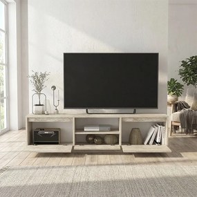 Έπιπλο τηλεόρασης Lumbera travertine 160x29x42εκ