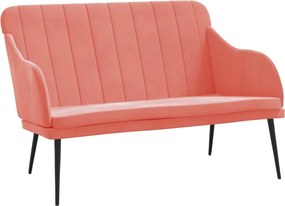 vidaXL Πάγκος Ροζ 110x76x80 εκ. Βελούδινος