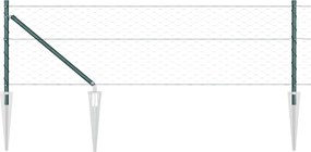 vidaXL Στύλος Περιφράξεων Πράσινο