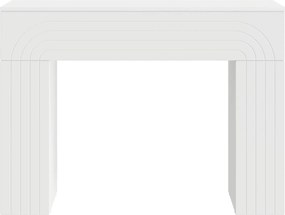 vidaXL Τραπεζάκι σαλονιού Λευκό 102 x 35 x 75 εκ Επεξεργασμένο Ξύλο