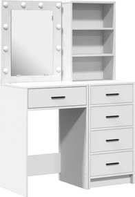 vidaXL Τραπέζι περιποίησης 2 τμχ. Λευκό 50 x 41 x 135 εκ