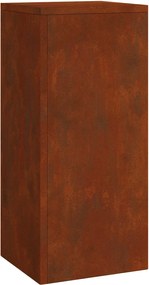 vidaXL Βάση φυτών 3 pcs Σκ rusty Ατσάλι Σκληρυθέν στον Αέρα