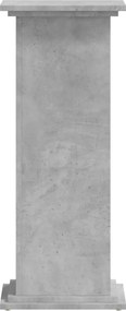 vidaXL Βάσεις Φυτών Γκρι Σκυρ. 33x33x80 εκ. Επεξεργασμένο Ξύλο