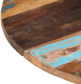 vidaXL Επιφάνεια Τραπεζιού Στρογγυλή 80 εκ. 25-27 χιλ. Ανακυκλ. Ξύλο