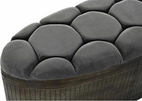 Σκαμπό DKD Home Decor Γκρι Μέταλλο 117 x 42 x 47 cm