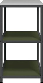 vidaXL Ράφι Κουζίνας HATTEM Λαδί 90 x 50 x 92 εκ Ατσάλι