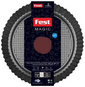 Φόρμα Τάρτας Magic 0061216 28cm Black Fest Αλουμίνιο