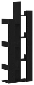 vidaXL Βιβλιοθήκη Μαύρη Δρυς 48x25,5x140 εκ. Φτιαγμένο από Ξύλο