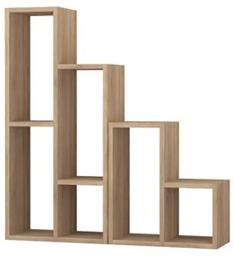 Ραφιέρα - Ανθοστήλη Sule Megapap χρώμα sapphire oak 84x20x89εκ.