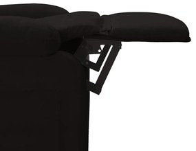 vidaXL Πολυθρόνα Ανακλινόμενη Μαύρη Υφασμάτινη