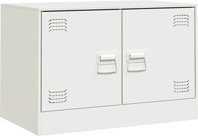 vidaXL Έπιπλο Τηλεόρασης Λευκό 67x39x44 εκ. από Χάλυβα