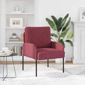 vidaXL Καναπέδες με μαξιλάρι 55cm Κόκκινο Κόντρα πλακέ
